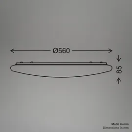 B.K.Licht Led Deckenlampe Deckenleuchte Dimmbar Fernbedienung Cct Wohnzimmer Ultra hell