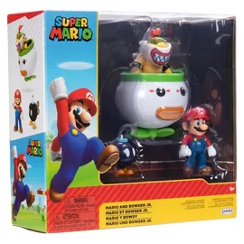 Jakks Pacific Minifiguren 2er-Pack Mario und Bowser Jr. Clown Car 6 cm