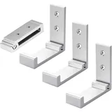 4er-set Klapphaken, Faltbare Garderobenhaken, Wandhaken Aus Aluminiumlegierung, 90°-klapphaken, Selbstklebende Haken Für Badezimmerwände – D-crezuo