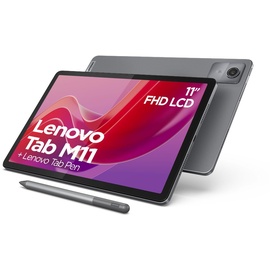 Lenovo Tab M11 Tablet | 11" WUXGA Touch Display | MediaTek Helio G88 | 4GB RAM | 128GB eMMC 5.1 | Android 13 | grau | inkl. Lenovo Tab Pen