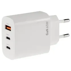 ChiliTec 65W Ladegerät USB C Netzteil, USB-Schnellladegerät, Kompatibel mit Smartphone, Tablet, Smartwatch, PD Power Delivery Ladefunktion max. 3,25A Out 5,0V/9,0V/12,0V=