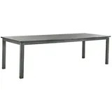 Brafab Gartentisch Lomma XL 260 x 100 cm Aluminium Grau Anthrazit