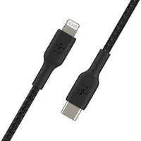 Belkin Lightning/USB-C Kabel ummantelt mfi zertifiziert 1m Schwarz