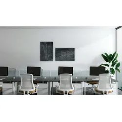 ALLboards Glasbild DARK STONE, 60×40 cm + Zubehörset