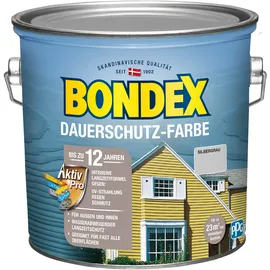 Bondex Dauerschutz-Farbe 2,5 l silbergrau seidenglänzend