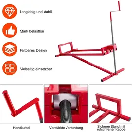 Costway Hebevorrichtung Reinigungshilfe Rasentraktor Rasentraktorheber Heber 400kg stufenlos verstellbar