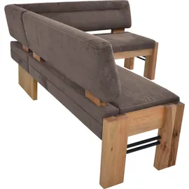 K+W Komfort & Wohnen Eckbank Floyd Braun 90 x 63 x 0 cm