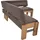 K+W Komfort & Wohnen Eckbank Floyd Braun 90 x 63 x 0 cm