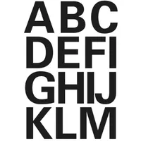 Herma Buchstaben 25 mm, schwarz