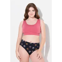 Ulla Popken Bügel-BH Bustier breite Träger Biobaumwolle rot 42/44