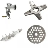 MIKONI Fleischwolf Klinge, Teile,Ersatzteil, Ersatzteil, Wurstmaschine Wurstfüller Teile, Sieb Messer Handkurbel (Messer für Fleischwolf 5)