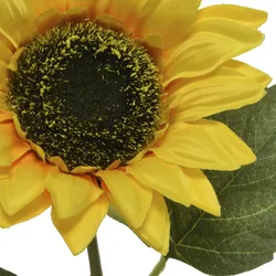 Sonnenblume mit 1 Blüten Kunstblume künstliche Dekoblume H: 64cm gelb