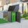 primeyard Mülltonnenbox 84 x 84 x 120 cm anthrazit