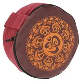 Guru-Shop Meditationskissen Yoga Kissen, Yogakissen, bedrucktes.. orange|rot