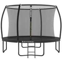 SONGMICS Gartentrampolin Ø 244/305/366/427 cm, bis zu 150 kg belastbar schwarz