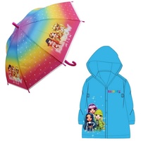 Rainbow High Regenponcho Rainbow High Girls Kinder Regenschirm plus Regenponcho (2-St) bunt 98/104