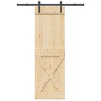 vidaXL Narvik rechts 70 x 210 cm Braun/Schwarz