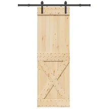vidaXL Narvik rechts 70 x 210 cm Braun/Schwarz