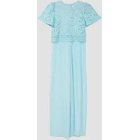 s.Oliver Overall mit Spitze und Plissee - blau - 164