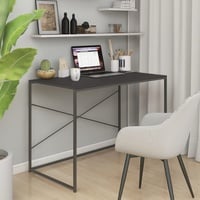 PC-Tisch Computertisch, stilvolles Design, modernen Bürotisch, Schwarz 110x60x70 cm Spanplatte