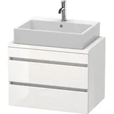 Duravit DuraStyle Waschtischunterschrank DS530604918, 70 x 47,8 cm, graphit matt, für Konsole, 2 Schubkästen,