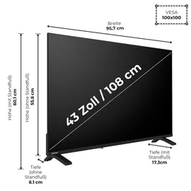 Toshiba 43QV1563DDW 43" QLED UHD VIDAA TV