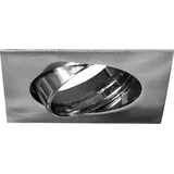 HWH BLULAXA 48461 - Einbaurahmen LED GU10 Edelstahl quadratisch, schwenkbar