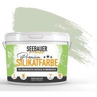 SEEBAUER diy® Silikatfarbe Grün für Innen (No. 715 Harmonic Fennel 300 ml) Mineralfarbe Grüntöne hohe Deckkraft