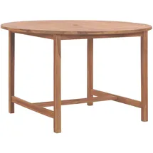 vidaXL Garten-Esstisch Ø 110 x 75 cm Braun