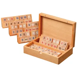 Philos-Spiele Rummy, Holzkassette, klein 3608