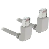 DeLock 83513 RJ45 (M) nach oben gewinkelt bis RJ-45 (M) nach oben gewinkelt S/FTP Grau