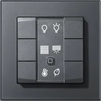 Homematic IP Wandtaster 6-fach anthrazit