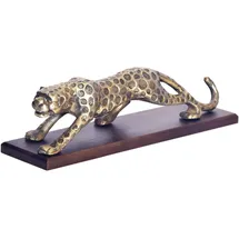 Wohnling Deko Panther Aluminium Gold