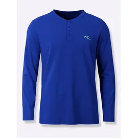 Witt Weiden Schlafanzug-Shirt Langarm Blau 56/58
