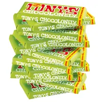 TONY'S CHOCOLONELY – Vollmilchschokolade mit Haselnuss Crunch 15x180 g - Fairtrade Schokolade mit Haselnussfüllung, Haselnussstückchen & Waffel-Crunch. Ohne Palmöl, hergestellt in Belgien