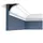 Orac Zierleiste Orac CX129 Weiß 2 St. 200 x 9,4 x 9,4 cm