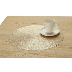 HOME STORY Platzset   , gold , Kunststoff Ø: 38