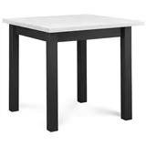 KONSIMO® Esstisch SALUTO Esszimmertisch Küchentisch 80x80cm, ausziehbar bis 110cm, quadratisch grau