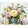 Luca-S Kreuzstich Stickpackung Vase mit Rosen und Vögel, Zählmuster