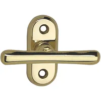 grundmann Grundmann, Fenstergriff, Fensterolive WG ELEGANT 526 VK 7 x 35 mm, Messing poliert, 1 Stück Zubehör Beschläge