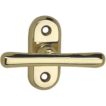 grundmann Grundmann, Fenstergriff, Fensterolive WG ELEGANT 526 VK 7 x 35 mm, Messing poliert, 1 Stück Zubehör Beschläge