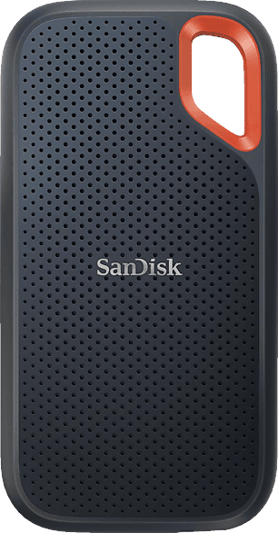 SANDISK Extreme Portable 1050 MB/s PC/Mac Festplatte, 1 TB SSD, extern, Grau/Orange