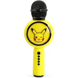 OTL Technologies Pokémon Pikachu Karaoke-Mikrofon mit kabellosem Lautsprecher und LED-Leuchten