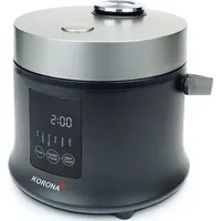 KORONA 58011 Reiskocher Dampfgarer Warmhaltefunktion LED Display Touch Buttons | Schwarz