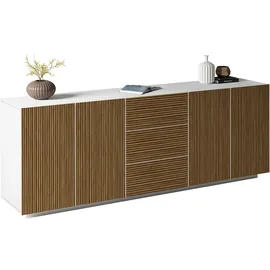 Home Affaire Vega Sideboard 220 x 86 x 43 cm Weiß