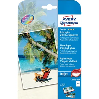 Avery Zweckform Avery Zweckform Superior Inkjet Fotopapier 13 x 18cm 230 g/m2 45 Blatt