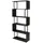Mendler Bücherregal HWC-A27 Standregal 183 x 80 x 5 cm Dunkelbraun