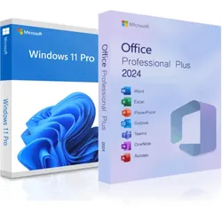 Office 2024 Professional Plus + Windows 11 Professional | Vollversion | Lizenz für 3PC
