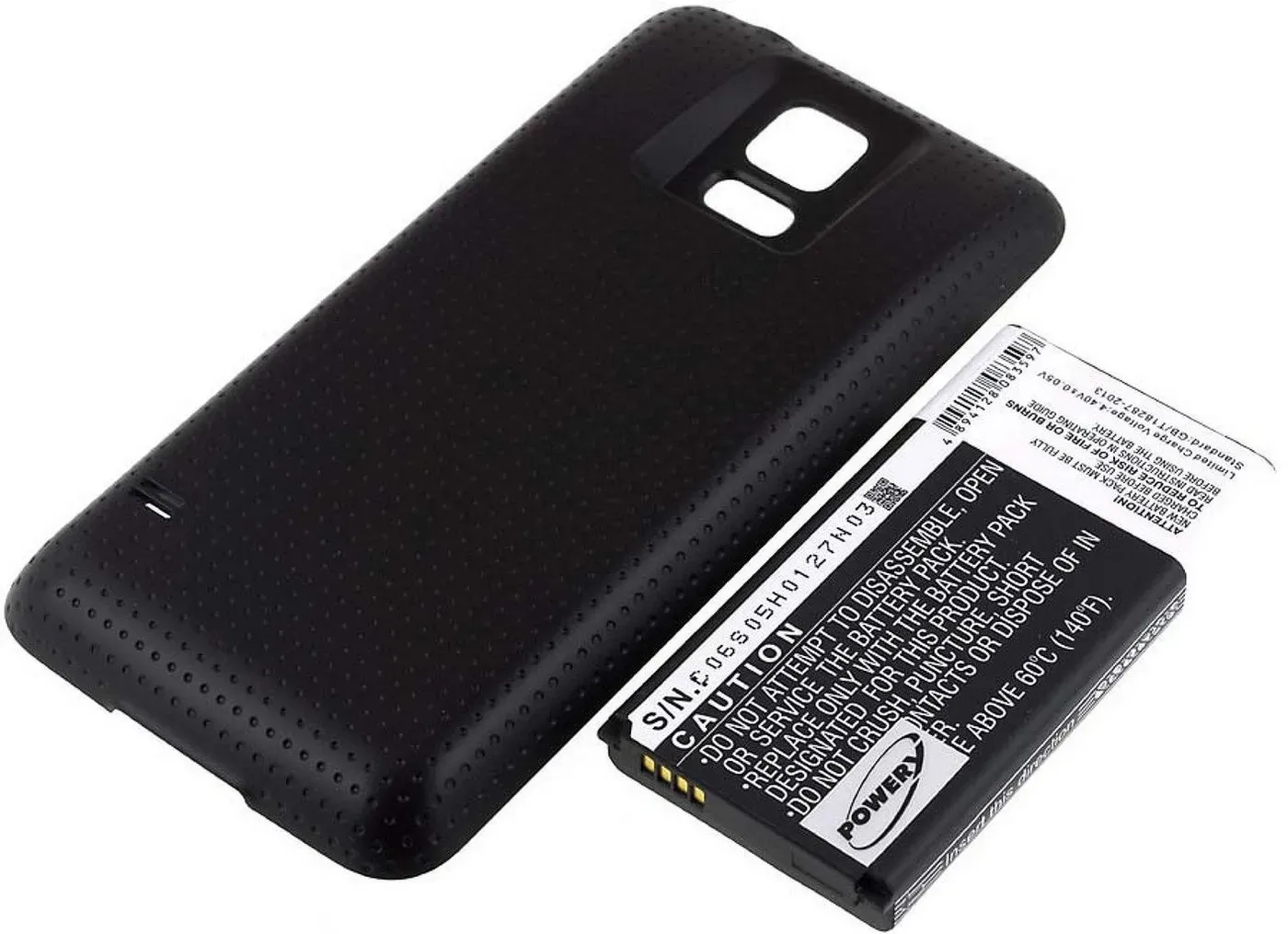 Powery Akku für Samsung SM-G900F Smartphone-Akku 5600 mAh (3.85 V) schwarz