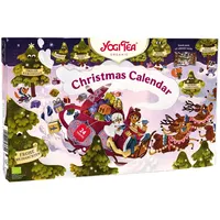 Yogi Tea Adventskalender zum Aufklappen, 2024, Bio-Kräutertee, 24 Tee-Varianten mit 24 Weisheiten, 24 Teebeutel, ideal als Geschenk ohne Schokolade